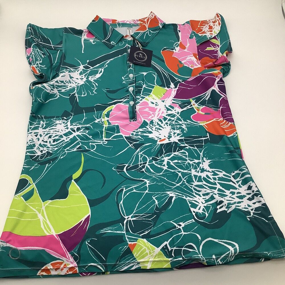 The Bubble Womens The Flutter Top Floral Size‎ Medium NWT